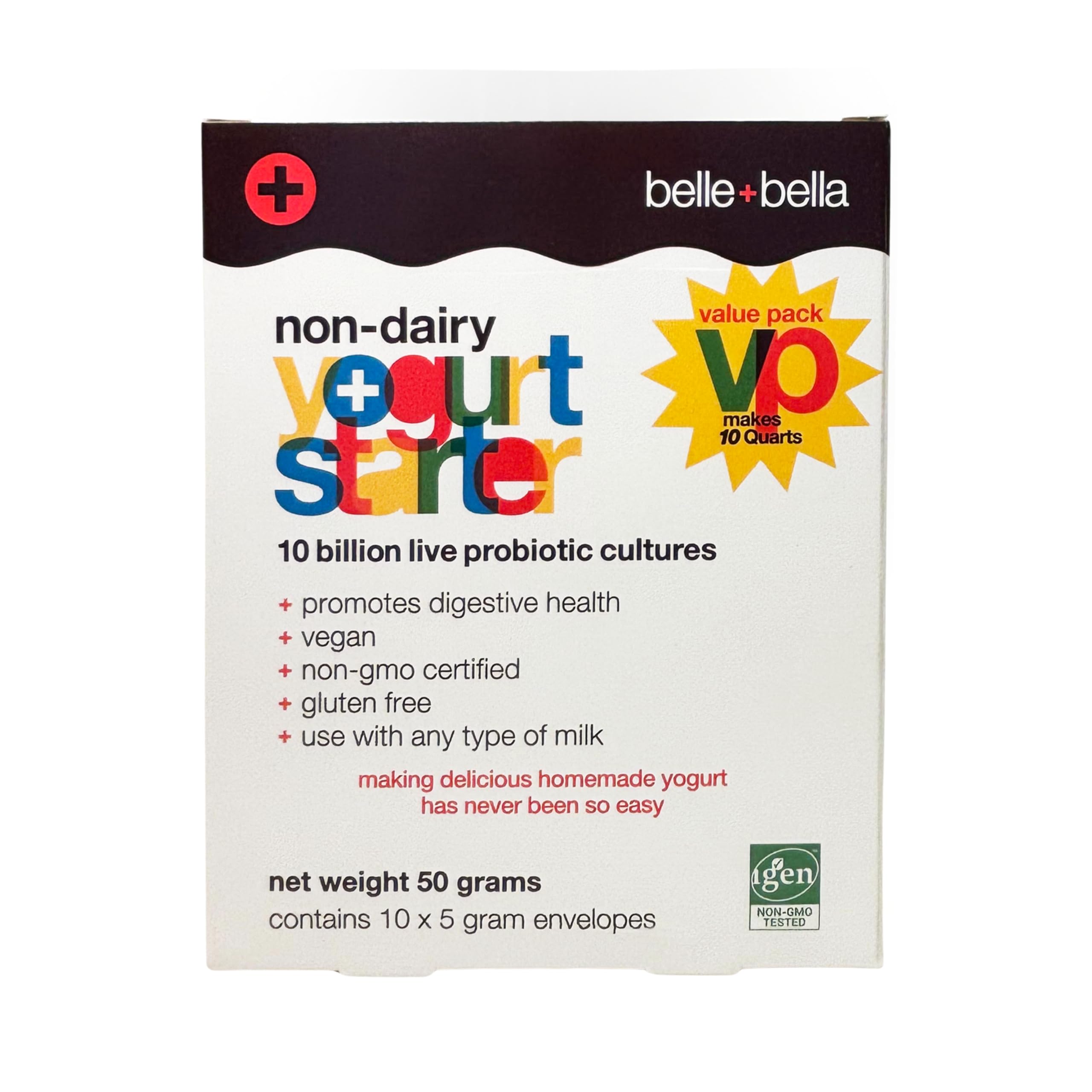 Belle + Bella Non-Dairy Vegan Yogurt Starter Value Pack