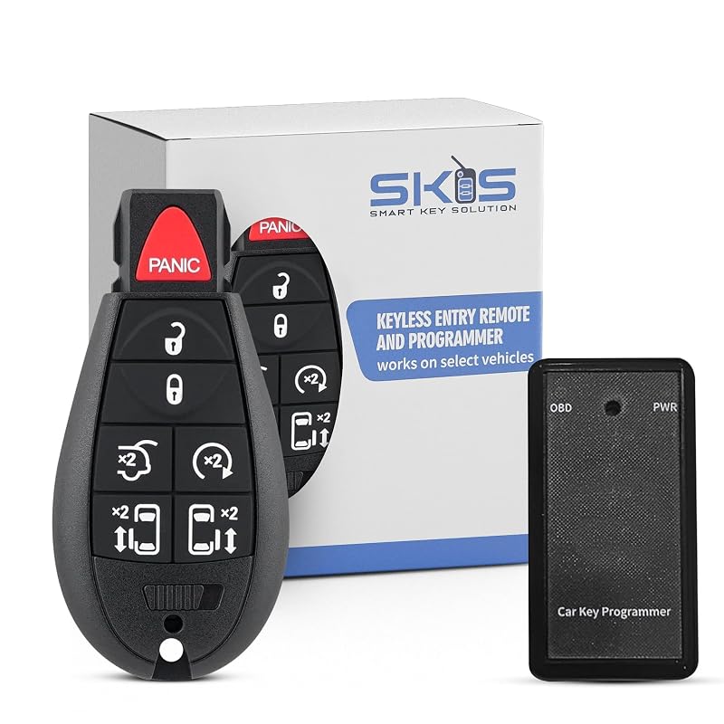 Controle remoto de entrada sem chave Smart Key Solution para Chrysler Town and Country e Dodge Grand Caravan, 7 botões, M3N5WY783X IYZ-C01C