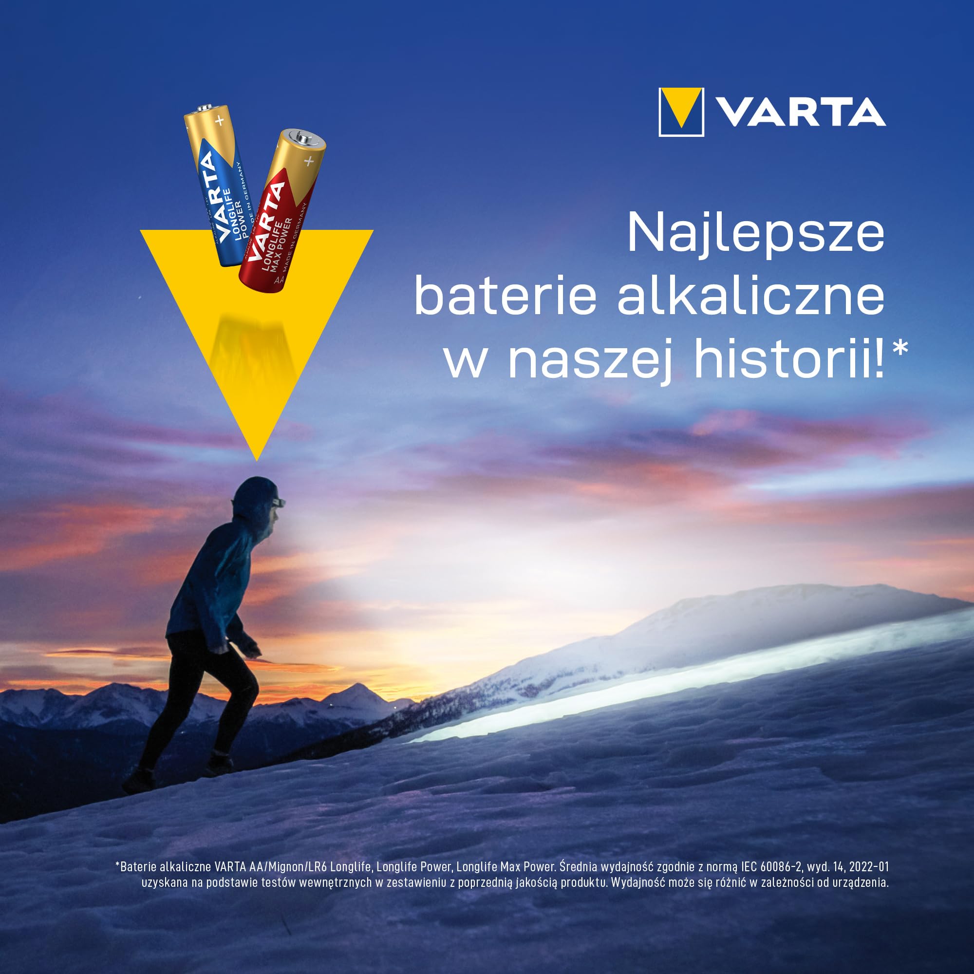 VARTA Longlife Power, bateria alkaliczna, AA, Mignon, LR6, 1,5V, opakowanie 10+10szt., Made in Germany | AA LR6, Made in Germany, bateria do 10 lat, do konsoli do gier, szczoteczki do zębów, myszy lub kontrolera