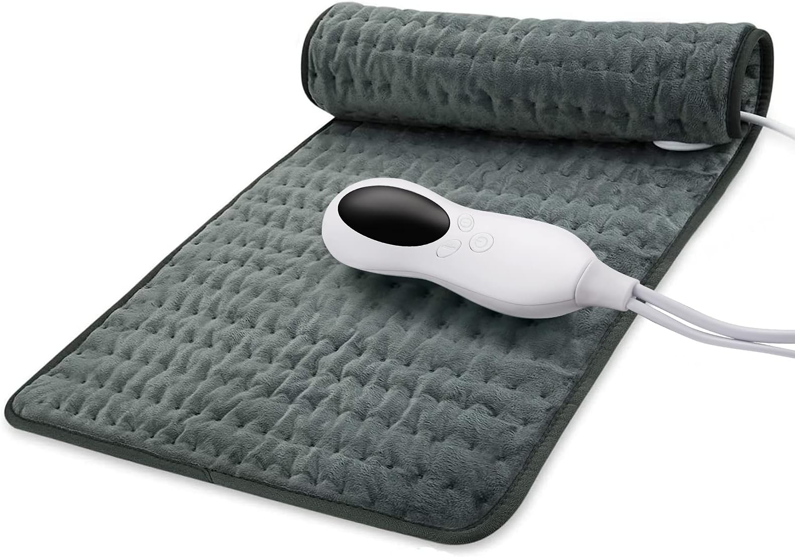 Prosight Heating Pad, Electric Heat Pad For Back Pain And Cramps Relief Fast With 10 Settings Auto Shut Off Machine Washable 12" X 24"