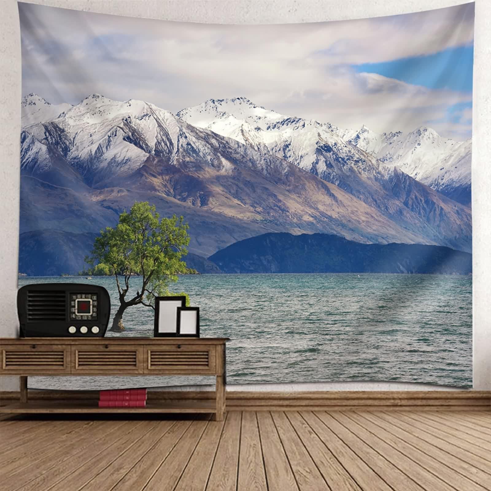 Tapisserie murale nature paysage 350x256cm pour salon