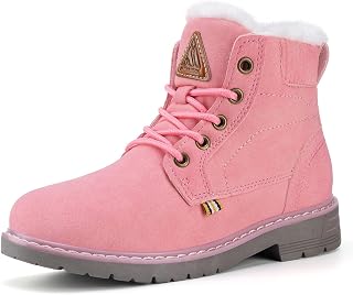 Mishansha Boys Girls Snow Boots Water Resistant Kids Winter Hiking Boots