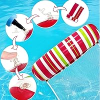 Vista 4 de Adult Pool Floats, Inflatable Water Hammock, Beach Vacation Essentials for Pool, Lake, or Summer Parties