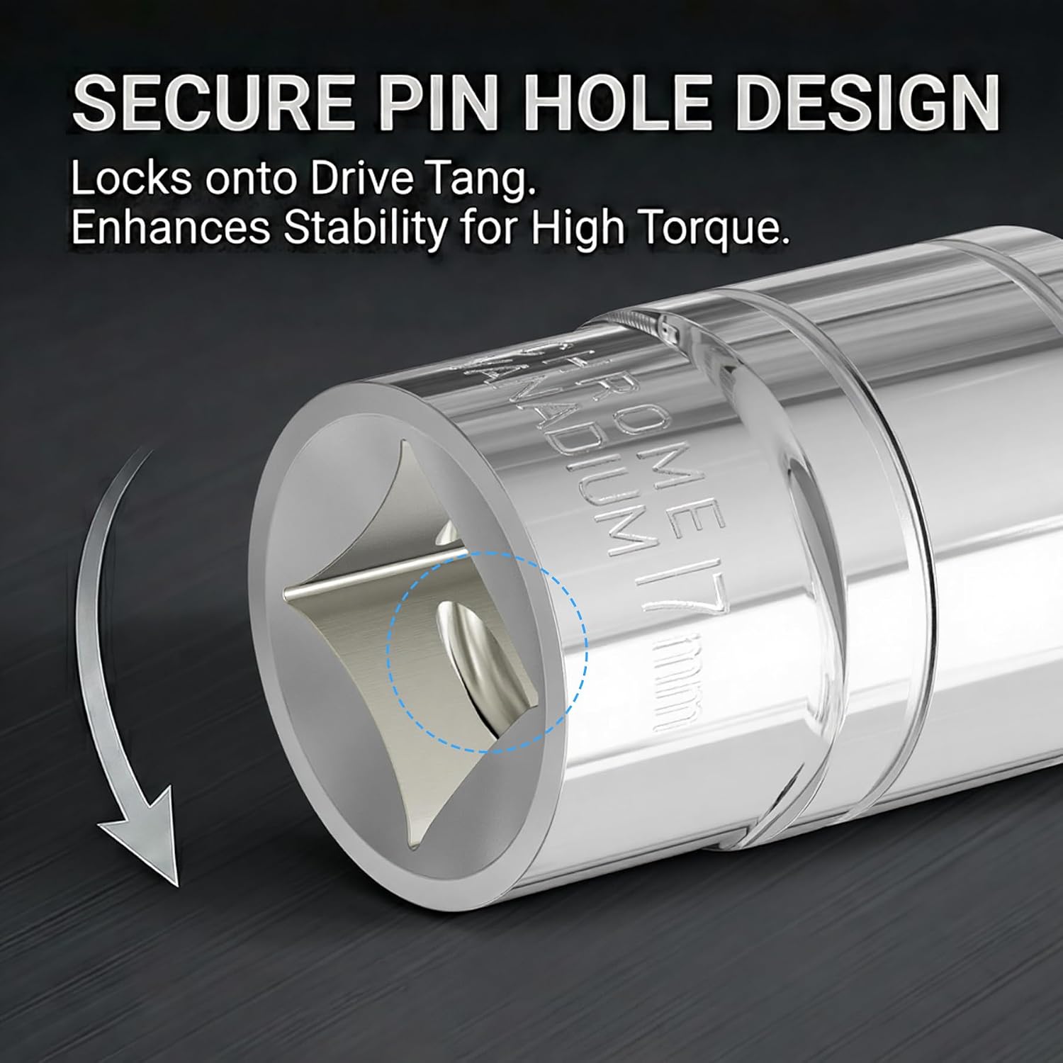 2PCS 32mm(1 1/4") Deep Socket, 1/2-Inch Drive, 12-Point, Metric, Heat Treated CR-V Steel Sockets, Full Polishing, 3.1" Length