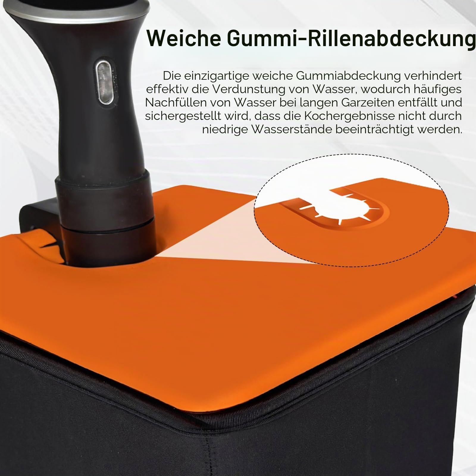 Sous Vide Behälter 12L mit Deckel und Rack Sous Vide Tools Container mit Isolierung Fassungsvermögen Slow Cooker Behälter Lebensmittelbehälter Sous Vide Zubehör für den meisten Sous Vide Kochern