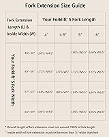 Vista 7 de Extensiones de horquillas de plataforma para carretillas elevadoras, extensiones de carretilla elevadora de acero resistente de 60 pulgadas