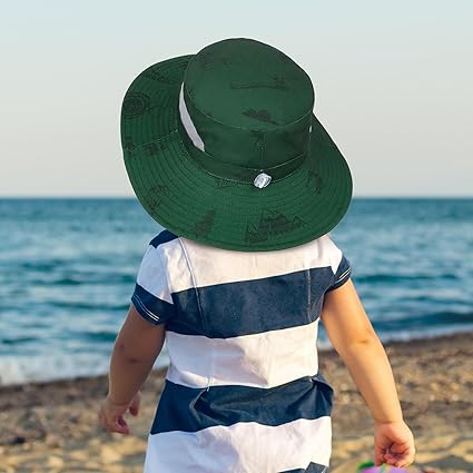 Cappellino Sole Bambini MHJY UPF 50+ - Tesa Larga 8 Cm, Sottogola Regolabile, Con Foro Coda Cavallo, 2-9 Anni - Foto 4