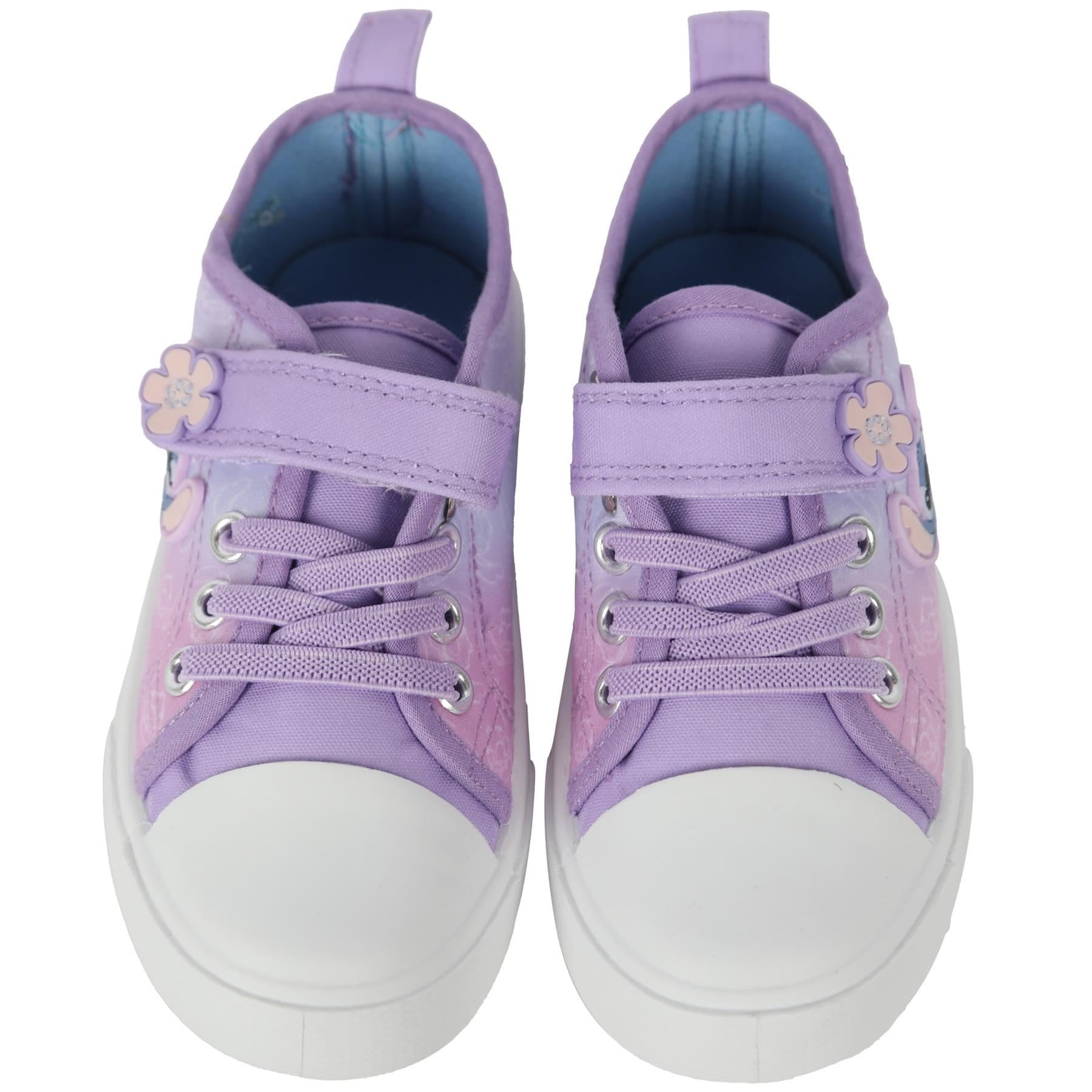 Disney A2Z 4 - Zapatillas deportivas de poliuretano con licencia oficial, con correa de cierre táctil y diseño floral exclusivo de A2Z 4 para niños, talla 8-1