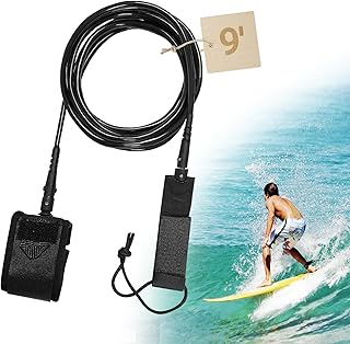 Bellanova Surfboard Leash 9 Füße Surfbrett Leine, Surf-Leine SUP Sicherheitsleine TPU Board Zubehör Fußschlaufen für Kajak Surfbretter Paddleboard Stand Up Paddle Boards