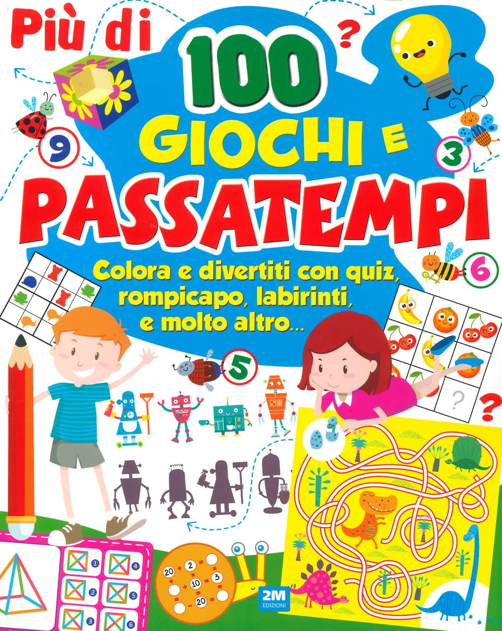 Più Di 100 Giochi E Passatempi. Colora E Divertiti Con Quiz, Rompicapo, Labirinti E Molto Altro... - 4