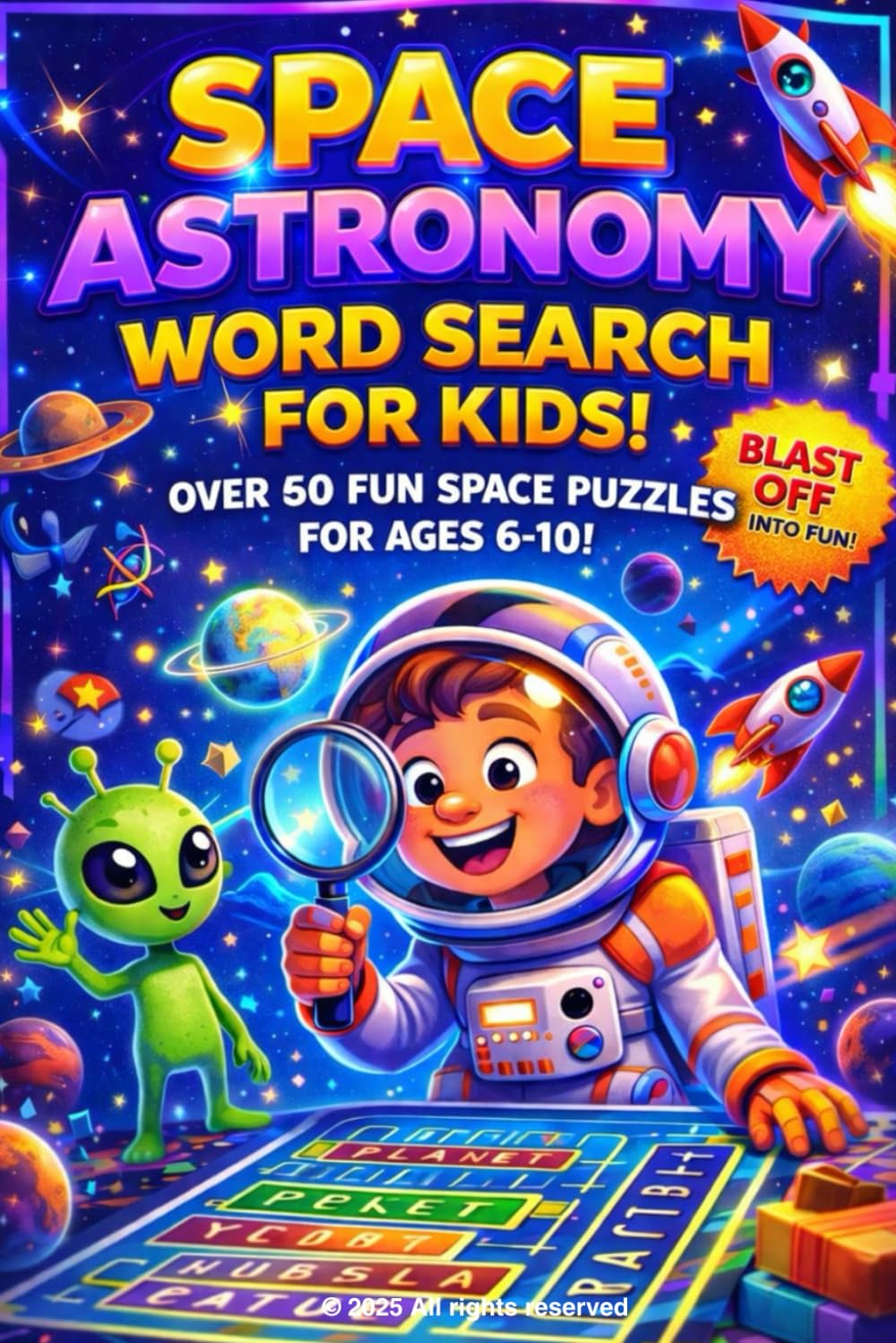 Space & Astronomy Word Search for Kids: Fun Word Search Puzzles About Planets, Stars & Space for Kids Ages 6-10