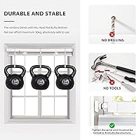 Vista 4 de LazBlinds Mini persianas de aluminio de 1 pulgada sin herramientas, sin necesidad de taladro, persianas inalámbricas para ventanas, persianas