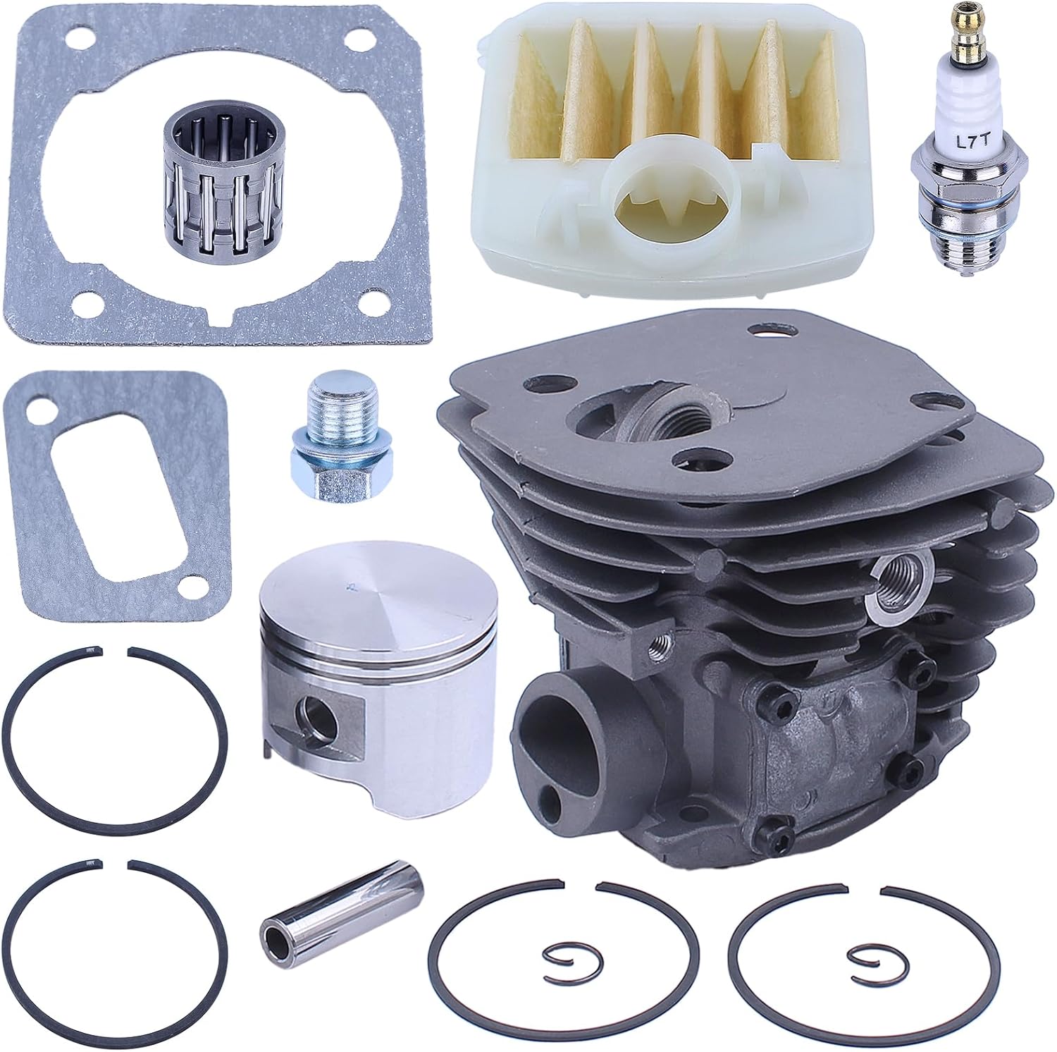 For Husqvarna 353 351 350 346XP For Chainsaw part, 45mm Cylinder Kit, 537253002, 537253102