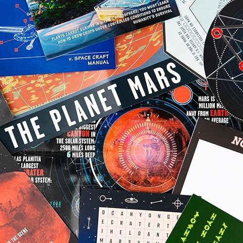 Miniatura 5 de Talking Tables Mars Space - Juego de Escape Room con temática espacial  Organiza tu propia noche de juegos  para cumpleaños, cena, entretenimiento