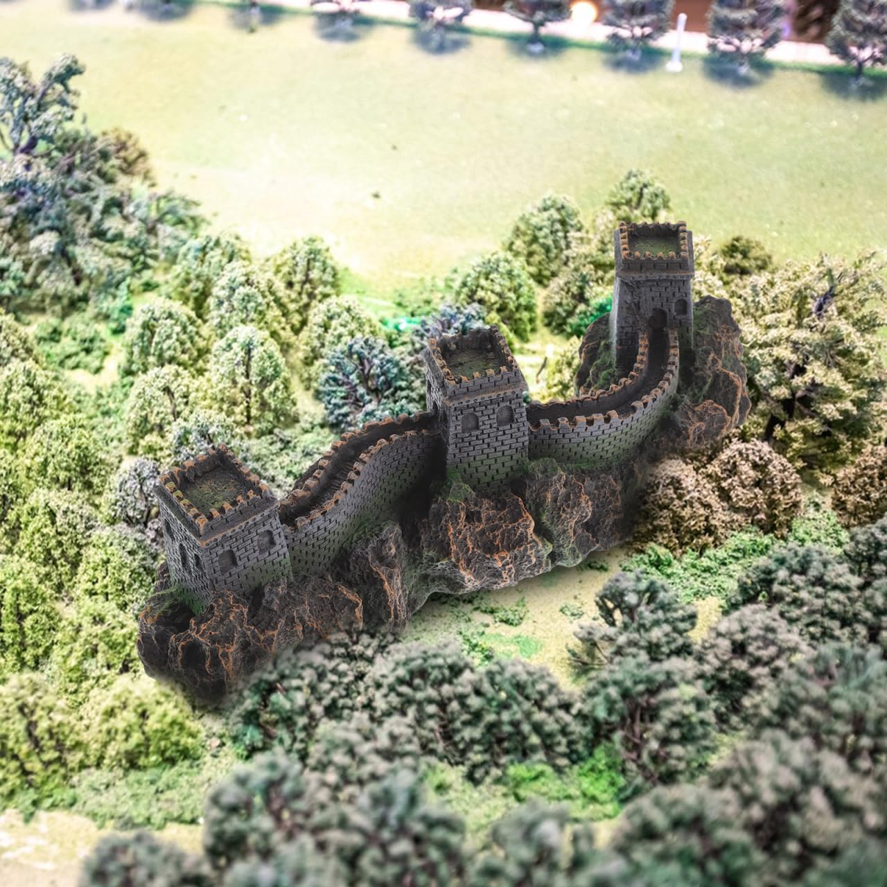 BESTonZON Ponte della Cina Modello Statua Ponte Cinese in Miniatura Scultura per Decorazione Acquario Decorazione Casa Unica Ricordo Culturale per Ornamenti Paesaggio