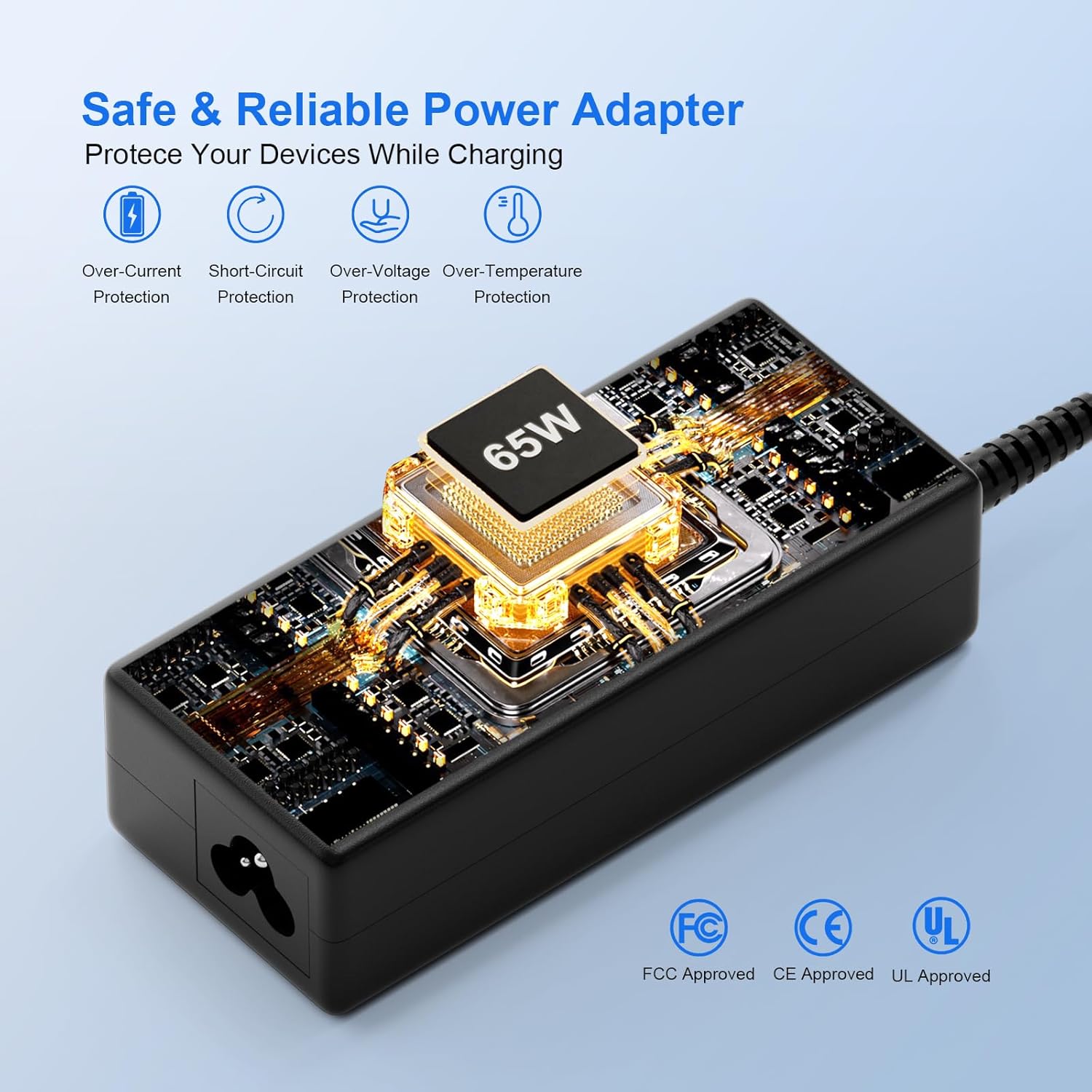 45W 65W AC Adapter Laptop Charger for Dell Inspiron 15 14 13 17 3000 5000 7000 Series 5558 5559 Charger Latitude E6440 E6430 3520 3420 XPS 13 14 9333 9350 Notebook Dell Computer Power Supply Cord - Image 5