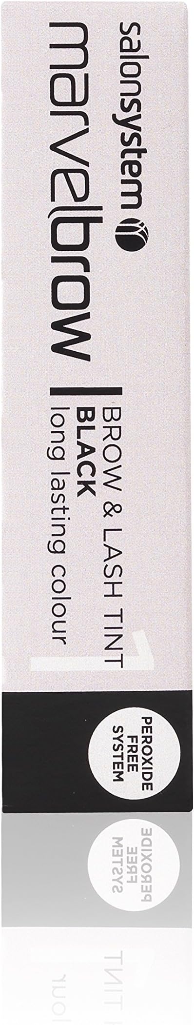 Salon System Marvelbrow Brow & Lash Tint Black Peroxide Free Gel Formula 15ml