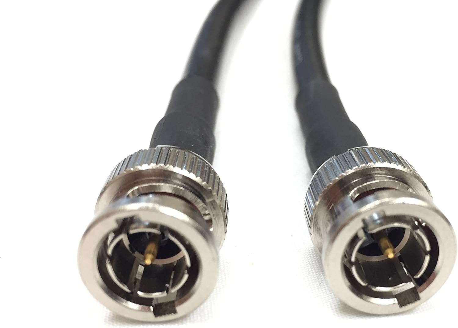 Custom Cable Connection 250 Foot HD-SDI 3G RG6 BNC to BNC Video Coaxial Cable (75 Ohm) Black 4.5Ghz - Made in The USA - (108301-250) : Electronics