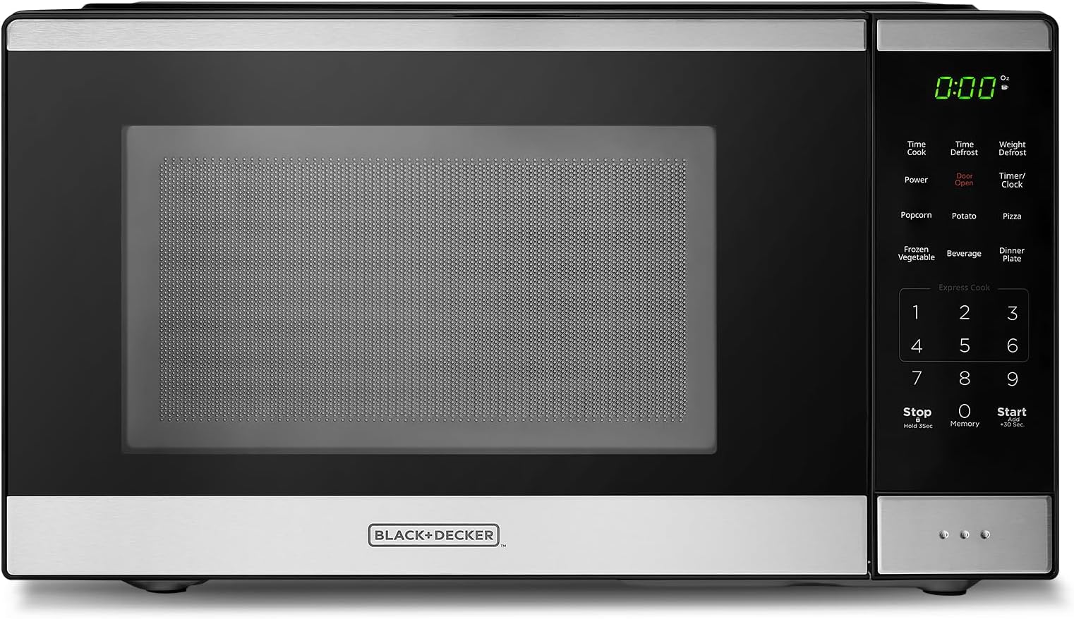 Countertop Microwave Oven 0.9 Cu Ft, 6 Auto Menus, Child Lock, Memory Function, 10 Power Levels, Easy One-Touch Start, Digital Panel, 900W