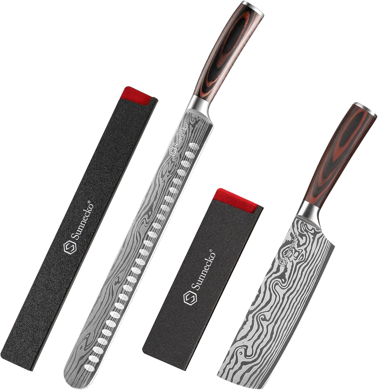 Sunnecko Brisket and Nakiri Knife Set