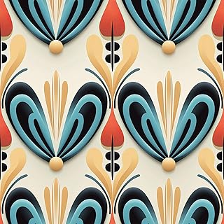 FLFK Boho Wallpaper Peel and Stick Removable Heart-Hhaped Patterns Wall Mural for Living Room, Bedroom, Kitchen, Office, Apartment Decor 16