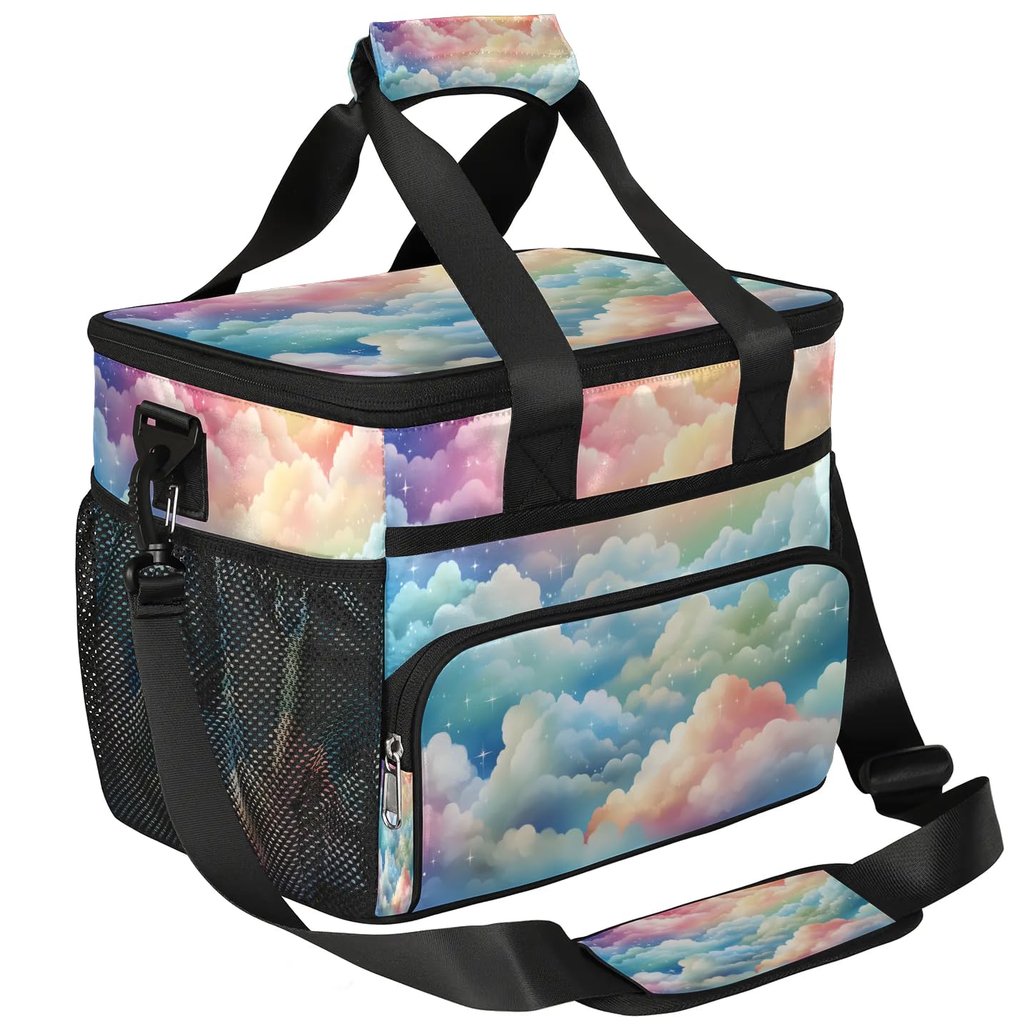 Lunch Box for Men Heavy Duty Insulated Lunch Bag for Women Rainbow Cloud Lunchbox for Adults Lunch Cooler