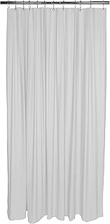 Bath Bliss Heavy Duty Shower Curtain Liner, 3 Magnet Hem, Mildew Resistant, x 72â€, White