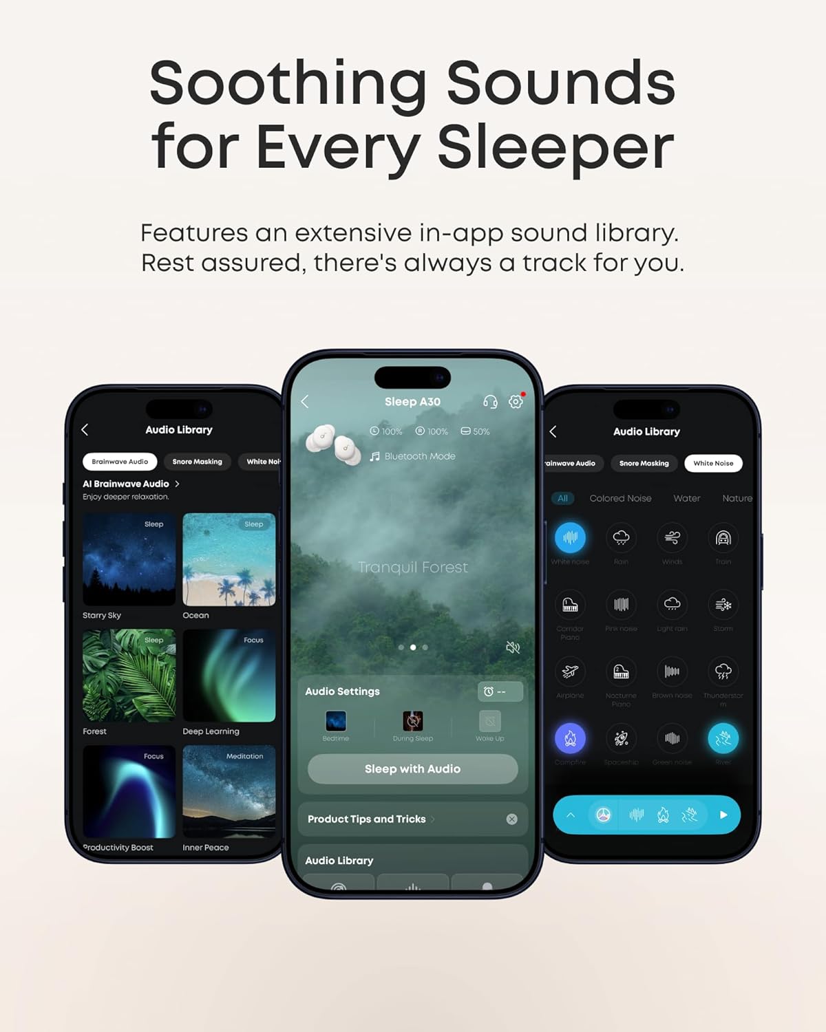 Soundcore Sleep A30 Special by Anker, Sleep Earbuds, ANC, Passive Isolation, Snore Masking, Extensive Sleep Audio, Ultra Comfort for Side Sleepers, 8-10H Playtime - Image 7