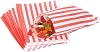 The Paper Bag Company Candy Stripe Paper Bags, 5 x 7 Inches - Red, Pack of 100
