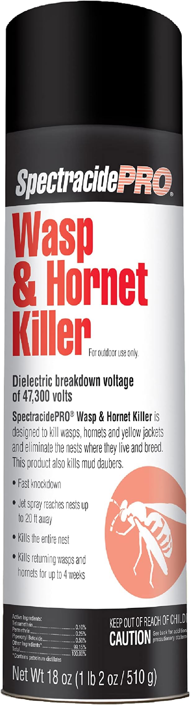 SpectracidePRO Wasp & Hornet Killer 18 Ounces, 20-Foot Jet Spray