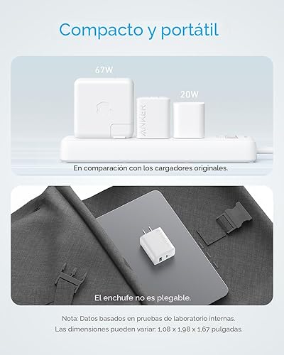 Miniatura 6 de Anker Cargador para iPhone 1716, paquete de 2 bloques de cargador USB C rápido de 20 W, para iPhone 171616 Pro Max15 SeriesiPad Pro y más (2