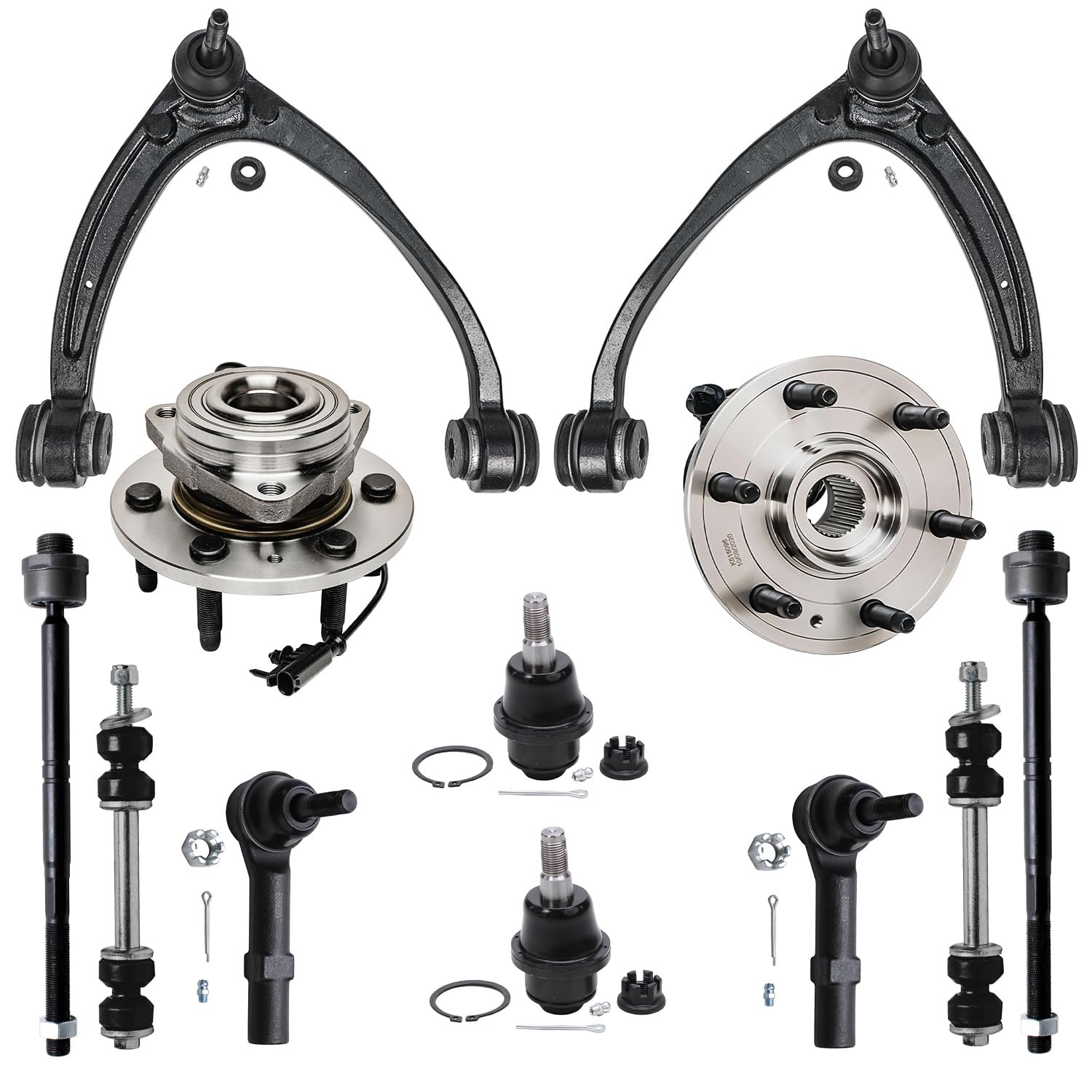 Detroit Axle - 4WD Front End Kit for 2007-2013 Silverado GMC Sierra 1500