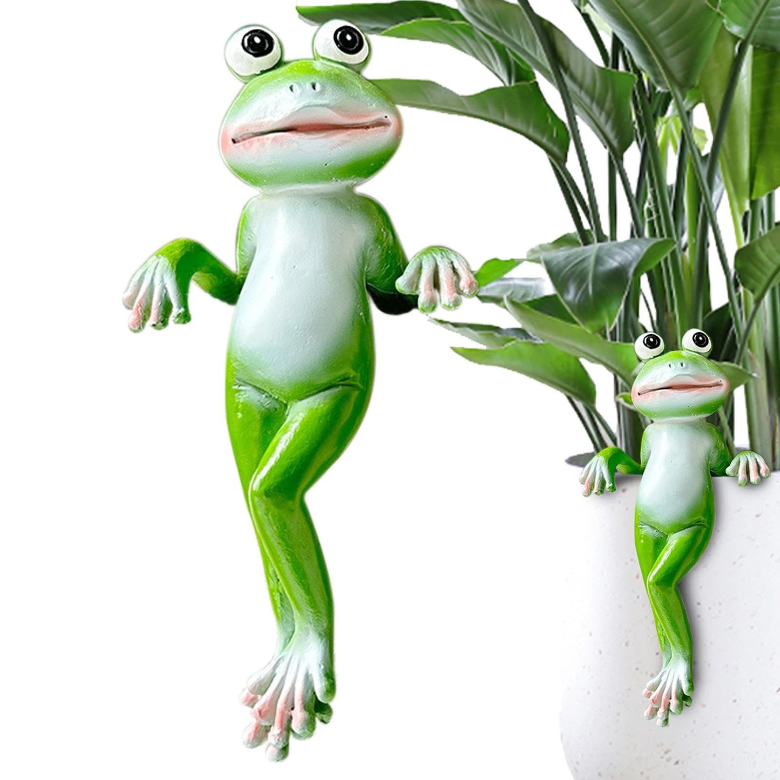 Molyorch 3 Pièces Grenouilles Suspendues, Grenouille Paysage Statue, Ornements De Grenouille, Suspensions Décoratives, Pour Jardinières, Jardins, Bureaux, Balcons, Étangs