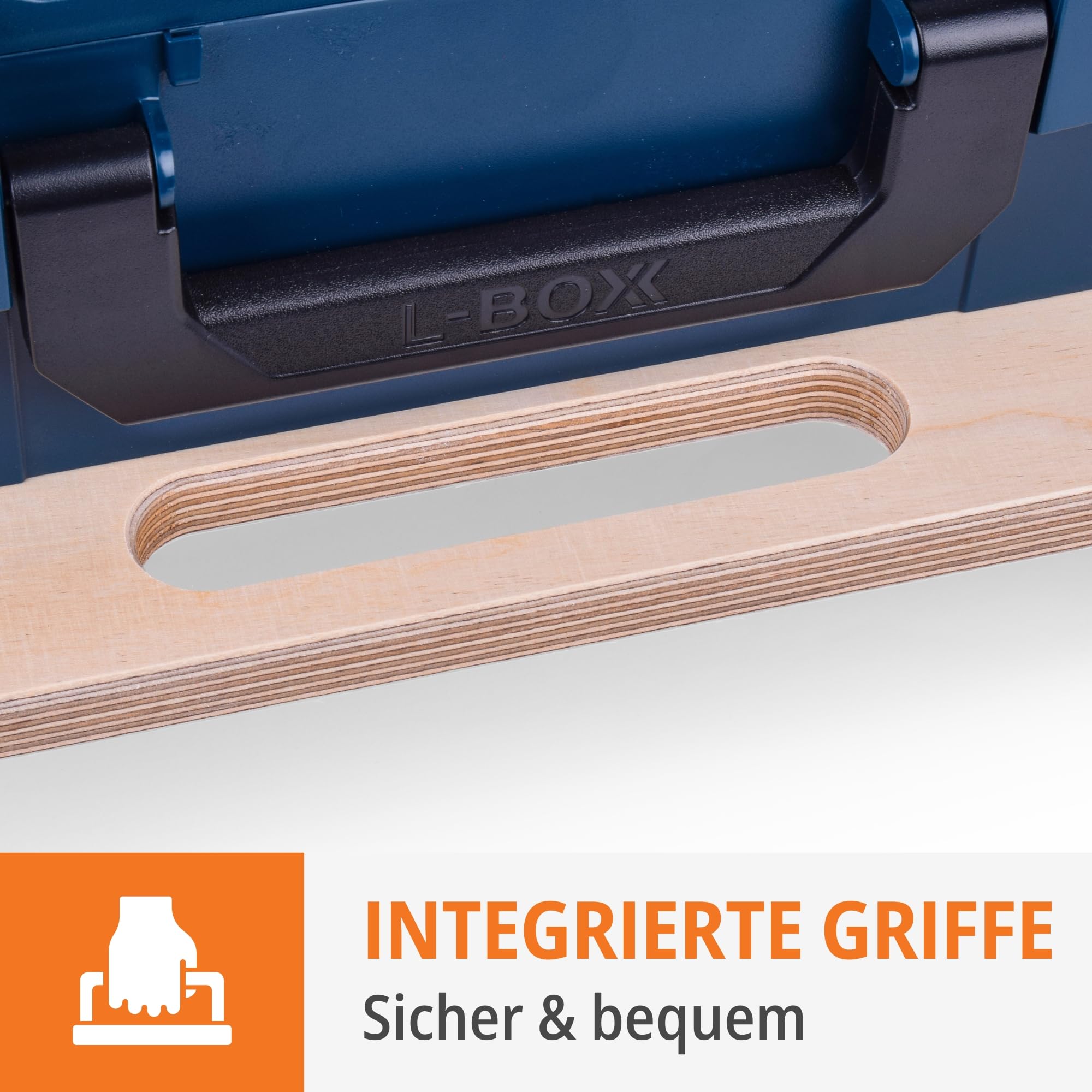 WFIX Work System Base – Tabla de ruedas para sistemas L-BOXX, ruedas giratorias industriales 2 con freno, carro profesional de madera de abedul multiplex de hasta 350 kg