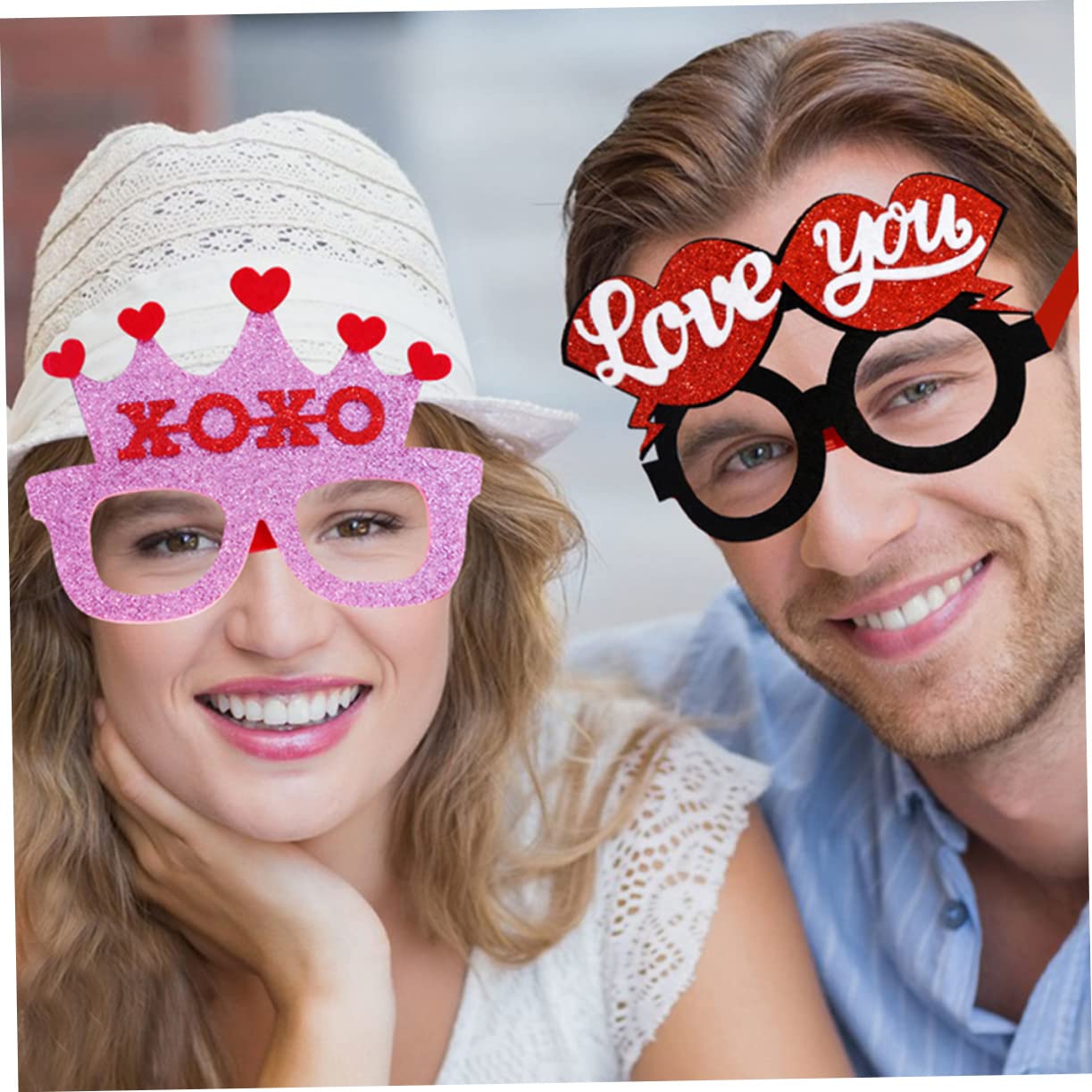 Alipis 18stücke Teiliges Set Valentinstag Herzbrillen Lustige Partybrillen Als Fotorequisiten Für Hochzeiten Und Besondere Anlässe Für Romantische Und Kreative Posen