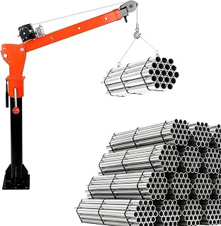 12V 1100 LBS Max Load with 47.24"-66.93" Adjustable Telescoping Arm Crane Truck, Alloy Steel Construction Truck Bed Crane, 9.2L x 9.2W x 45.6 H, for Handling Machinery Parts (2000LBS)