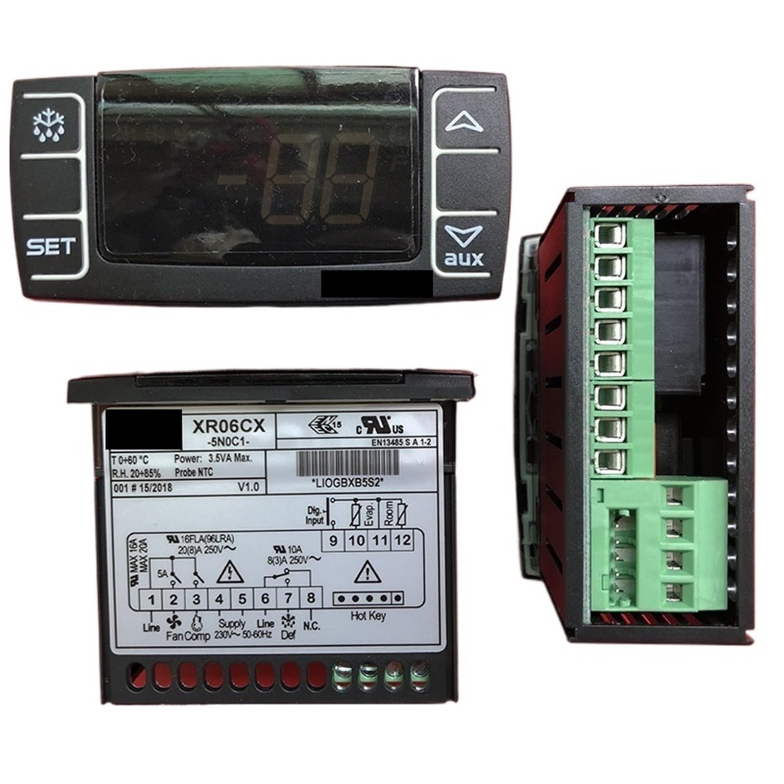1PCS XR06CX-5N0C1 Temperature Controller(Without probes)