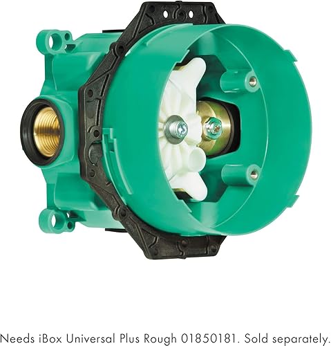 Miniatura 3 de hansgrohe Ecostat S - Válvula de ducha moderna de 2 manijas de 6 pulgadas de ancho en cromo negro cepillado, moldura termostática 15757341