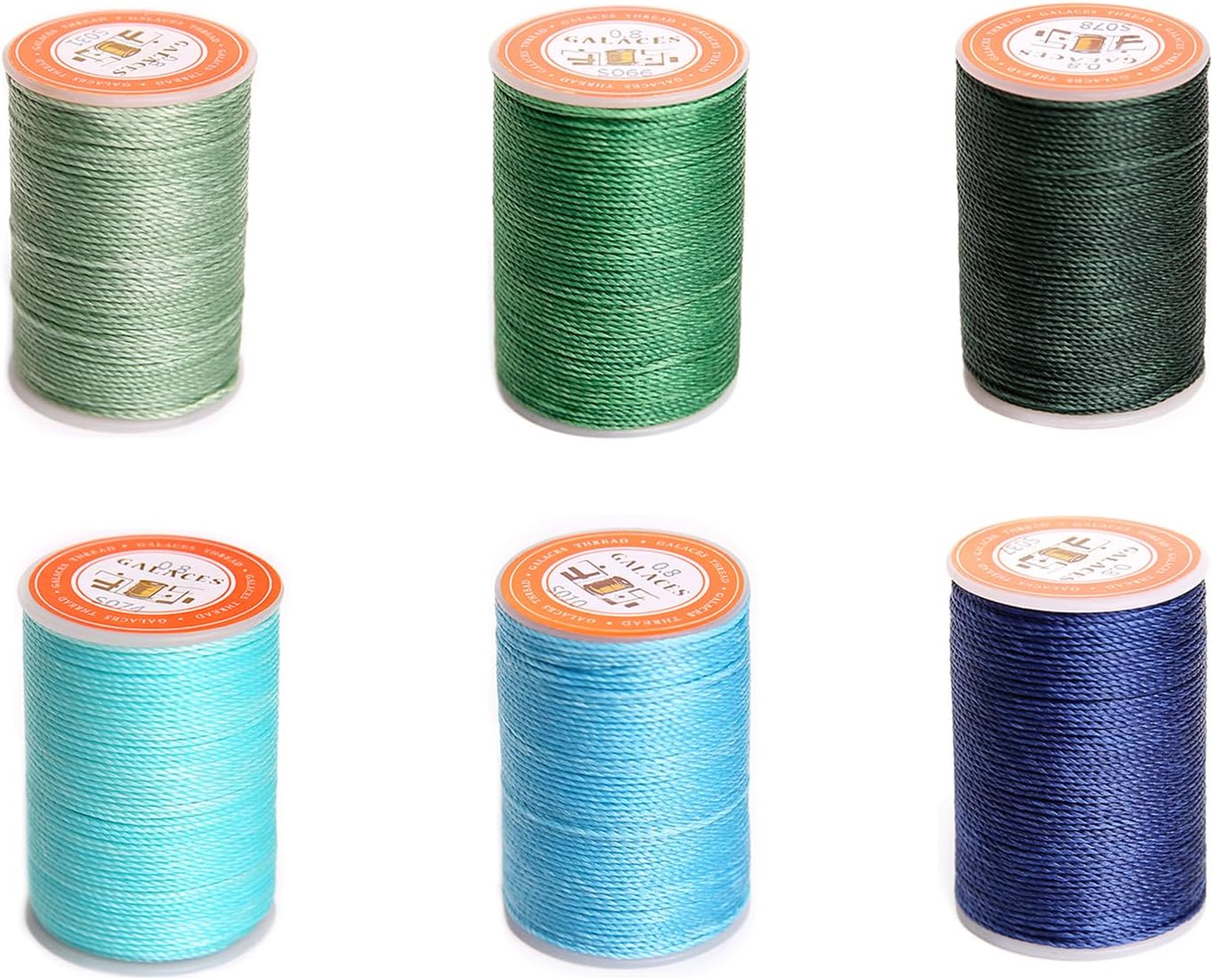 FANDOL ワックス加工ポリエステルコード ワックスコーティングストリング 防水 ラウンドワックスコーティングスレッド 編み込みブ