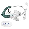 MDF Instruments, ProCardial Cardiology Stethoscope, Lightweight Titanium, MDF797TRTEBO + MDF Hard Travel Carrying Case with Mesh Pocket, Medium Size (MDFSCM12)