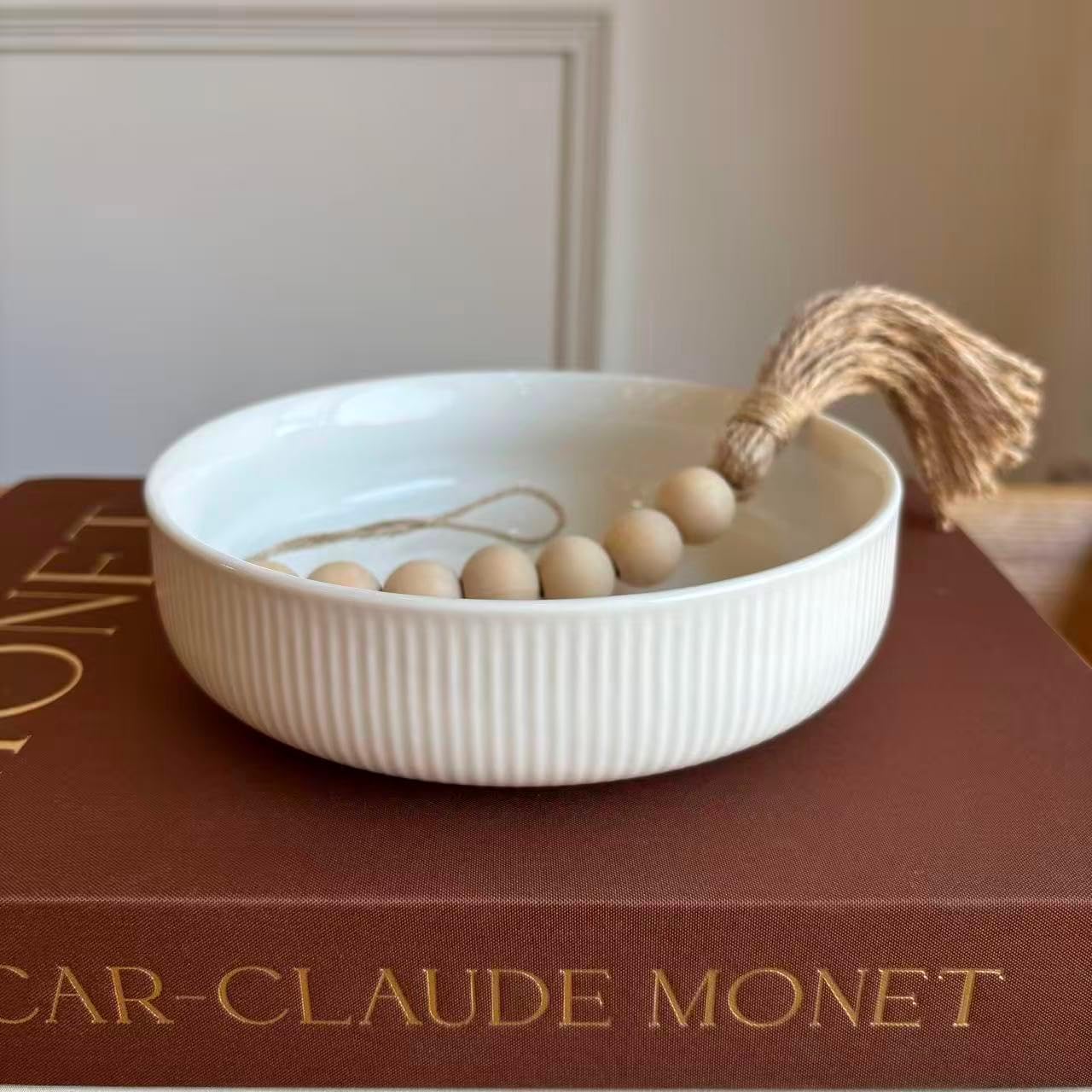 6'' Key Bowl, Purse Bowl - Small Decorative Bowl, White