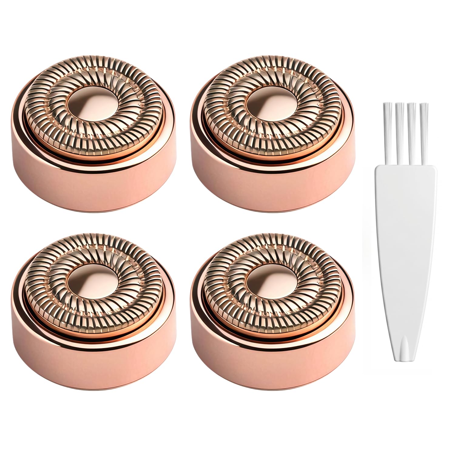 AIJALY 4 Pack Replacement Heads Gen 2 Compatible with Flawless Facial Hair Remover, Replacement Blades Heads Compatible with Flawless Generation 2