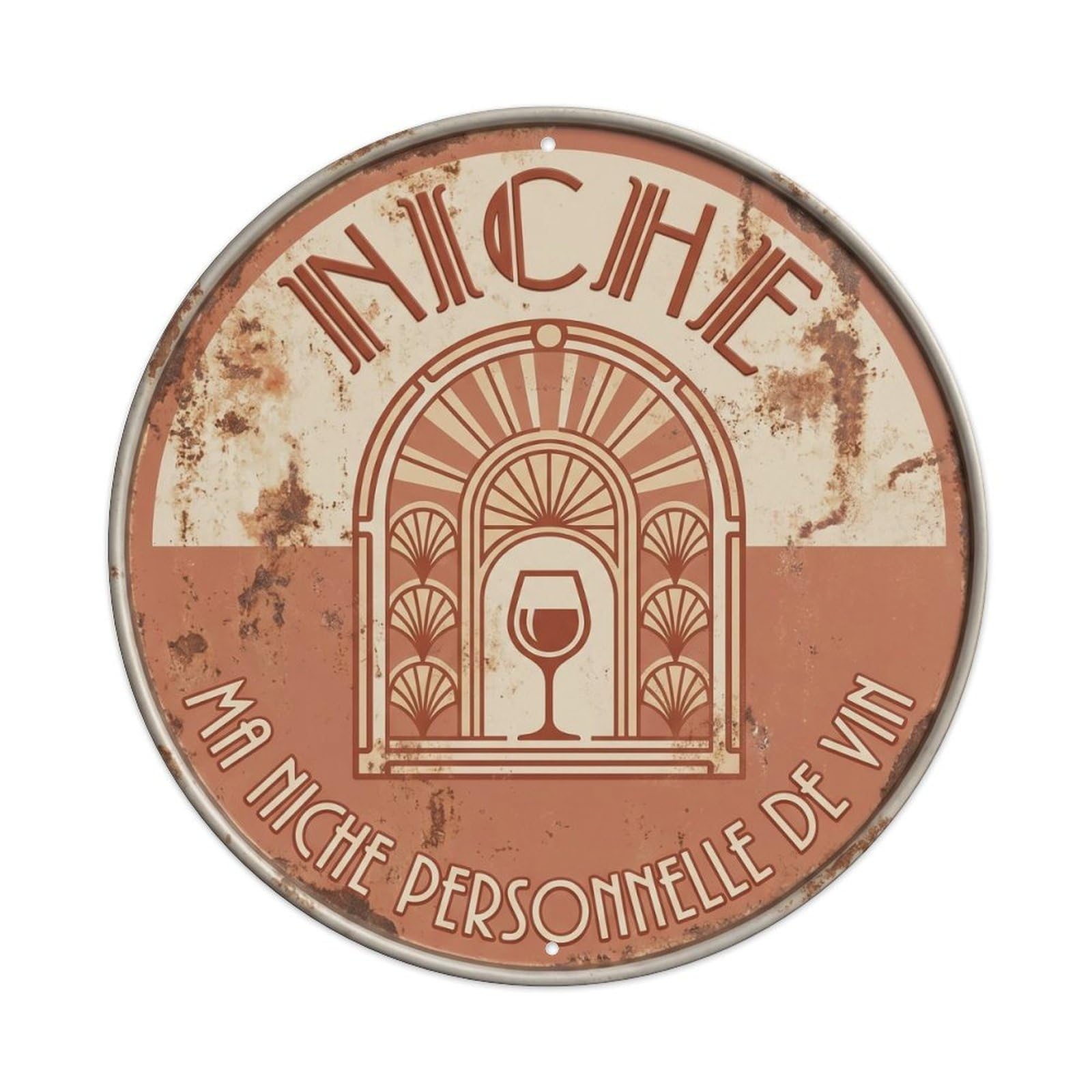 Niche Humorous Lounge Niche Vintage Metal Tin Sign Plaque Wall Decor for Cafe, Club Bar, Office, Garden Metal Poster 8x8Inch
