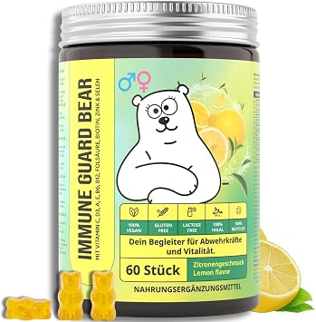 Multivitamin Gummies Vitamin Gummies with Vitamin C D3 Zinc & Selenium for Immune System Vegan 60 Gummies - Truebears