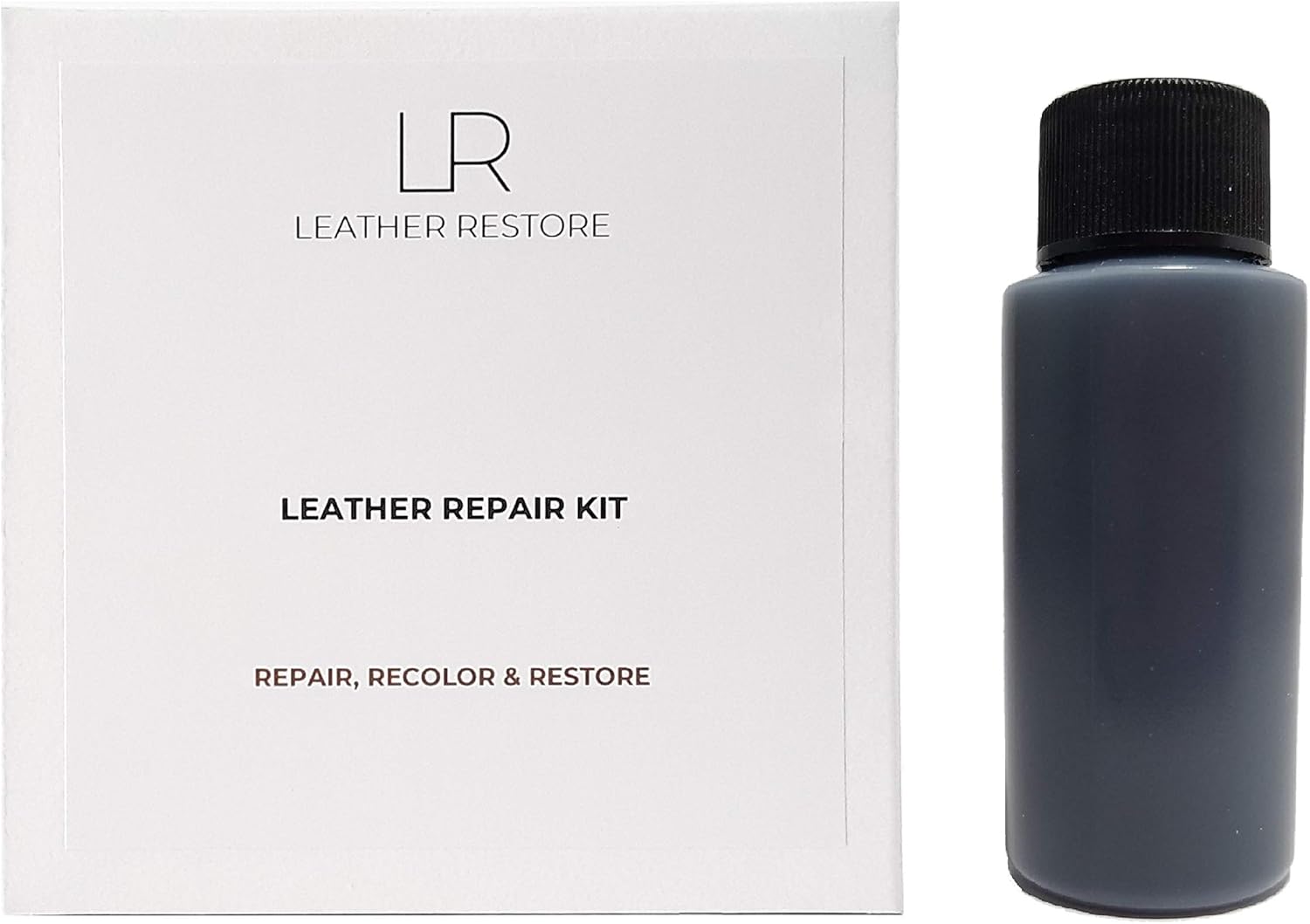 Leather and Vinyl Repair Kit with Ready to Use Color, Black