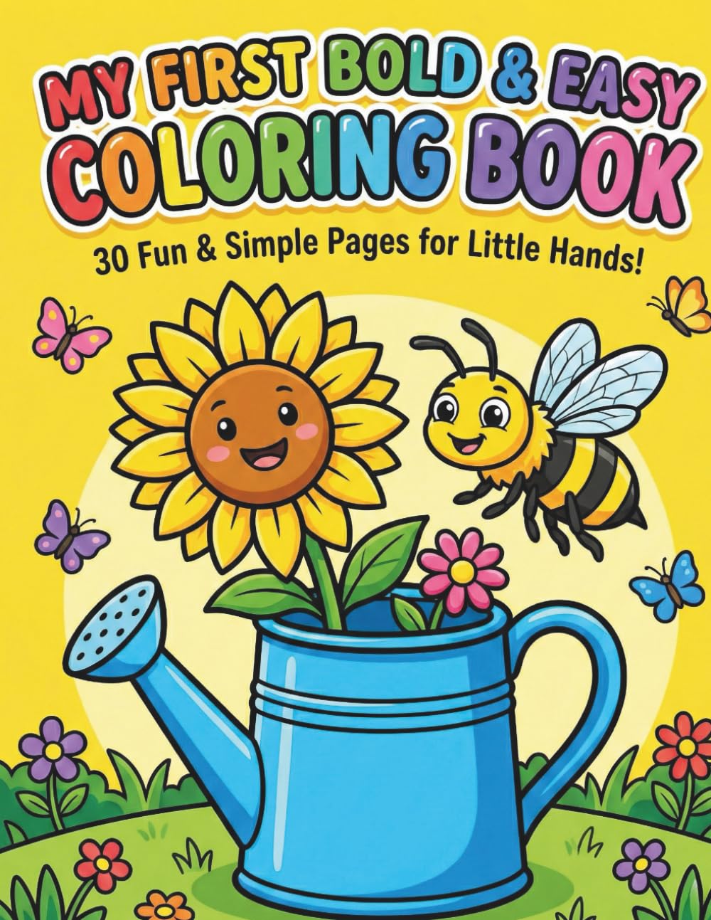 My First Bold & Easy Coloring Book: 30 Fun and Simple Coloring Pages for Little Hands, Beginners, and Stress-Free Creativity