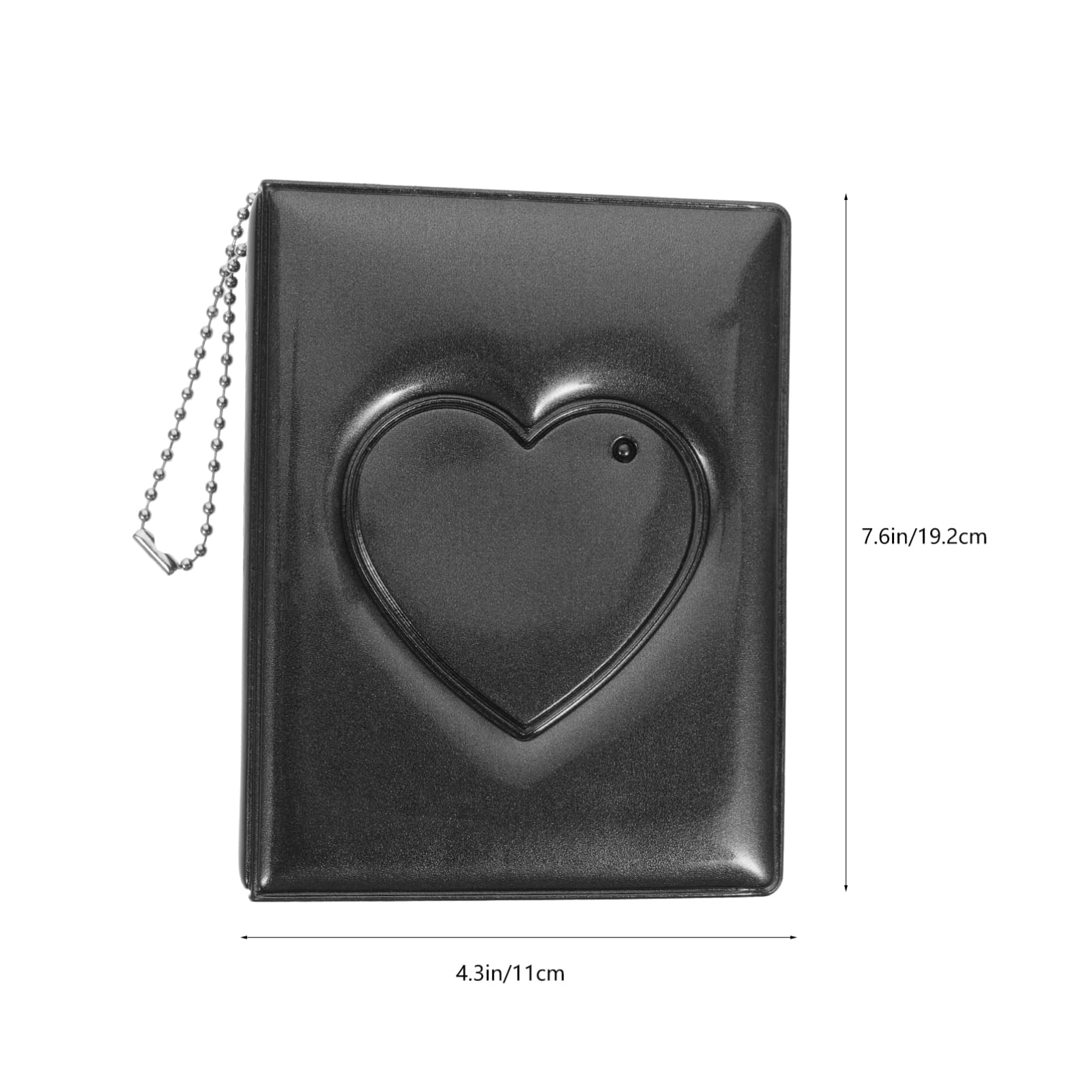 Unomor Heart Picture Album Photo Book Pockets Small Photo Album for Holder Book Card Holder