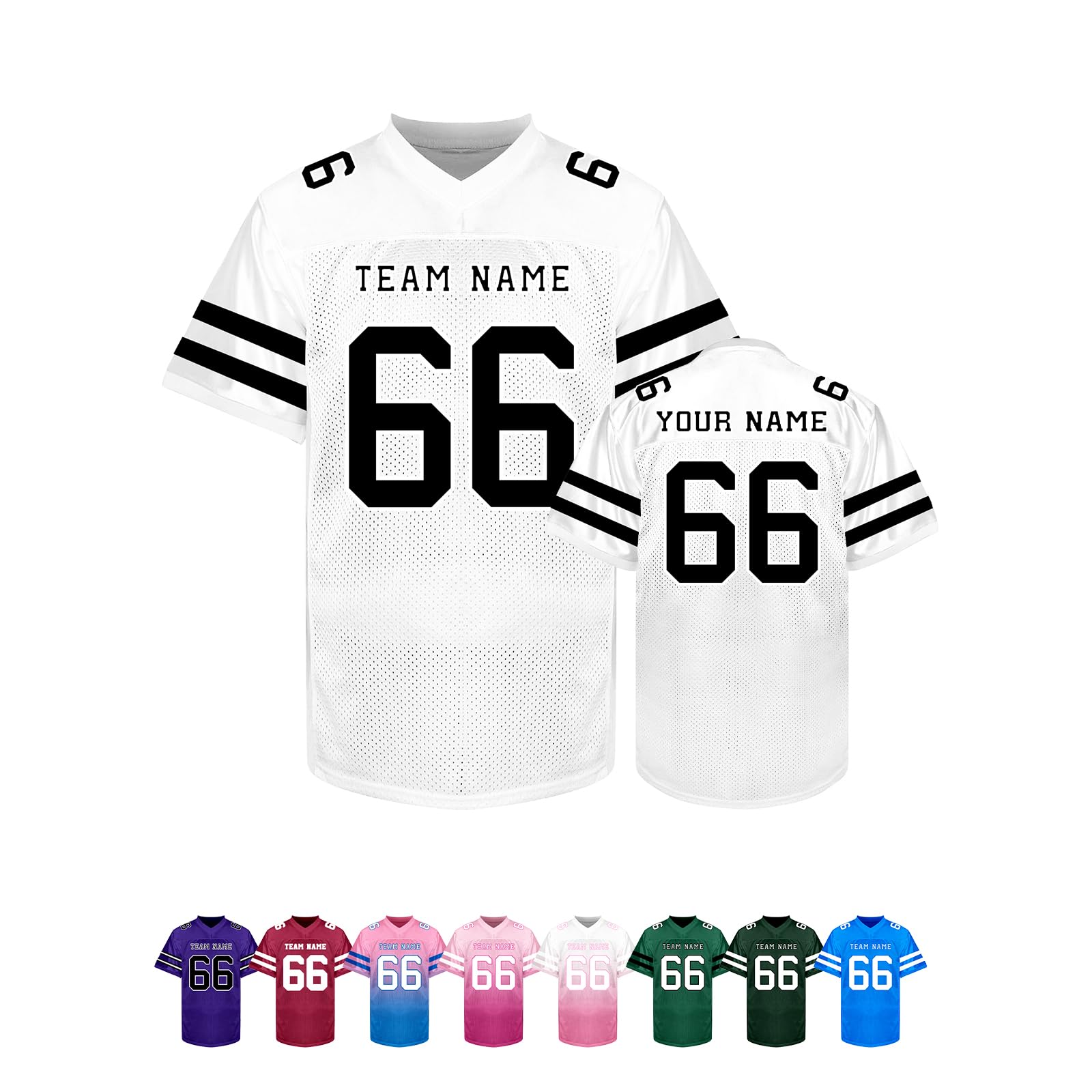 Custom Football Jersey Personalized Team Name Number Logo Customized Shirt for Men Youth Women Kids