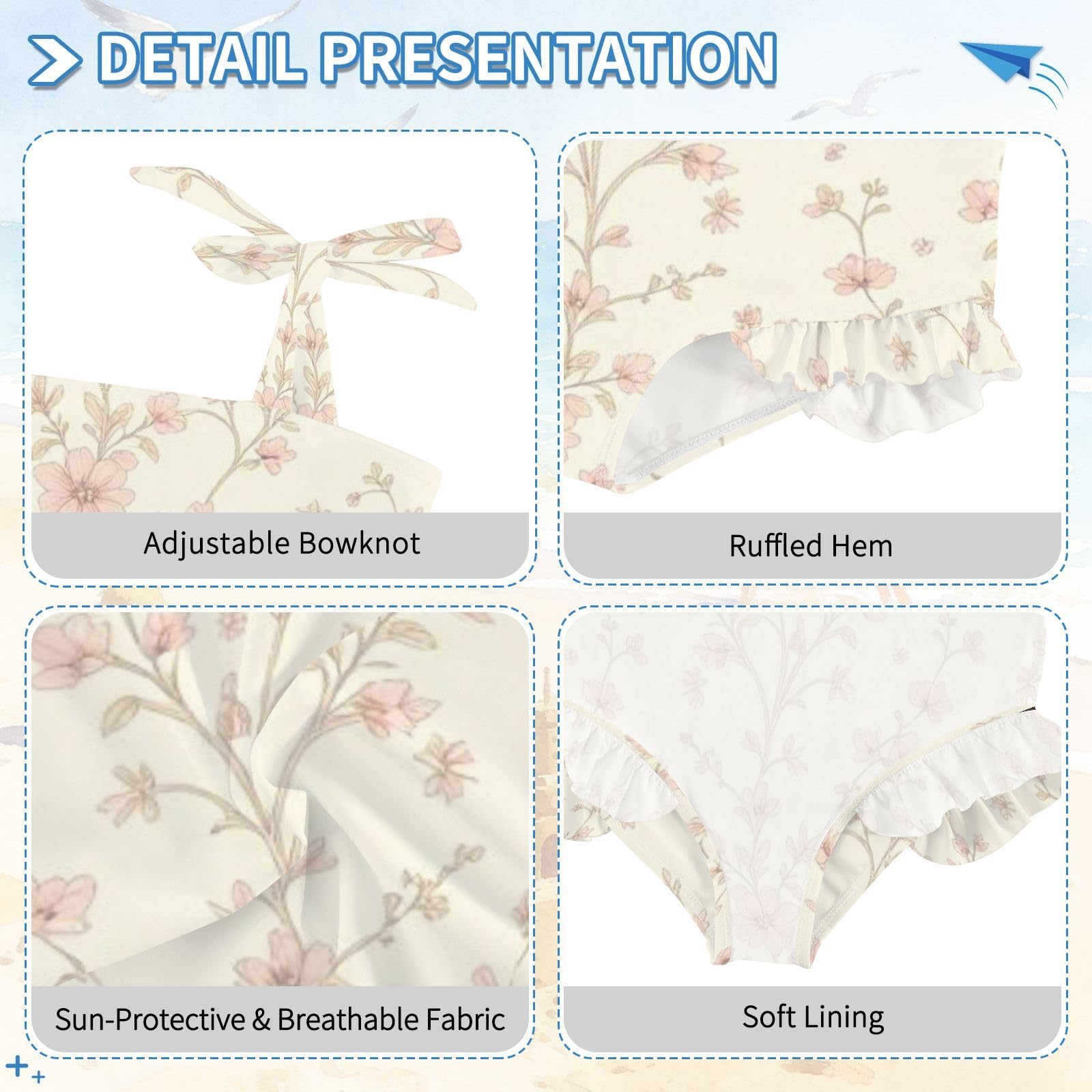 FRODOTGV Costume da bagno intero da ragazza ad asciugatura rapida, costume da bagno sportivo estivo per bambine