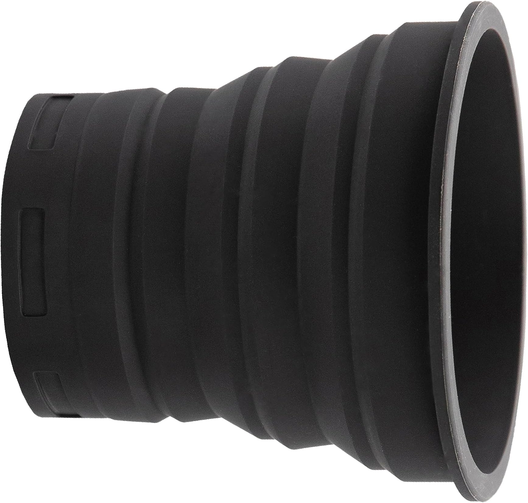 KUVRD Universal Lens Hood (M|72) - Fits 99% of Lenses, Element Proof, Lifetime Coverage, 72mm-112mm, Single Lens Hood - Black, Medium